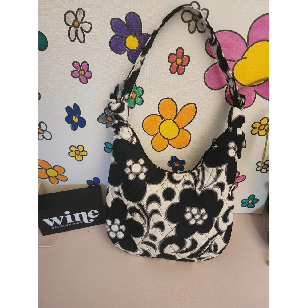 Vera Bradley Night and Day Tied Together Hobo Shoulder Bag Floral‎ NWOT